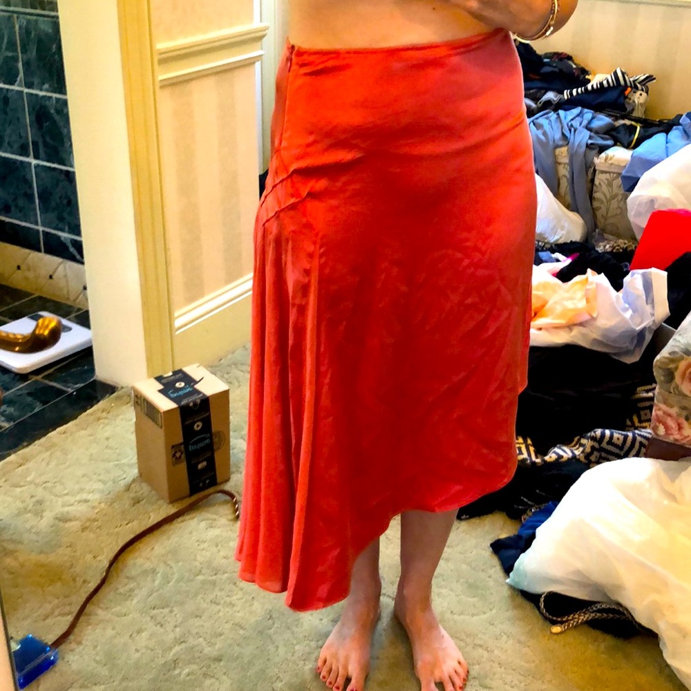 Satin skirt